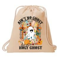 Aint No Ghost But The Holy Ghost Ghost Christian Halloween Drawstring Bag