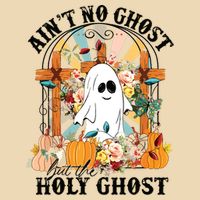 Aint No Ghost But The Holy Ghost Ghost Christian Halloween Drawstring Bag