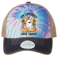 Aint No Ghost But The Holy Ghost Ghost Christian Halloween Legacy Tie Dye Trucker Hat