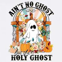 Aint No Ghost But The Holy Ghost Ghost Christian Halloween Cool Comfort Performance Bucket Hat