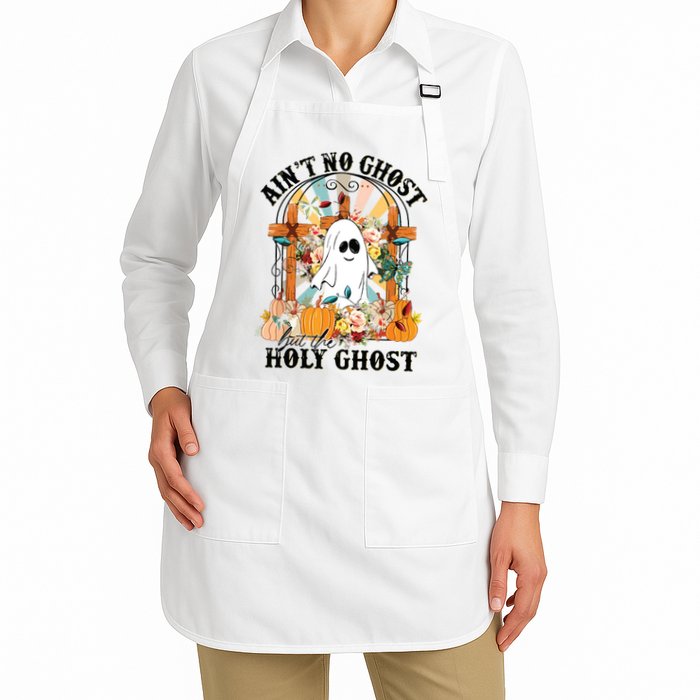 Aint No Ghost But The Holy Ghost Ghost Christian Halloween Apron