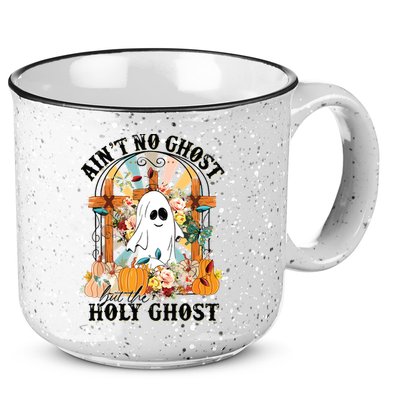 Aint No Ghost But The Holy Ghost Ghost Christian Halloween 15oz Campfire Ceramic Mug