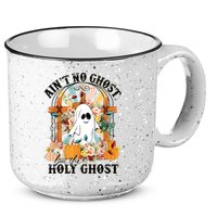 Aint No Ghost But The Holy Ghost Ghost Christian Halloween 15oz Campfire Ceramic Mug