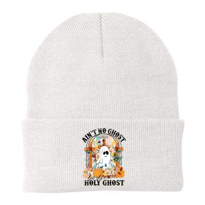 Aint No Ghost But The Holy Ghost Ghost Christian Halloween Beanie