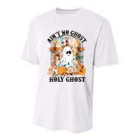 Aint No Ghost But The Holy Ghost Ghost Christian Halloween Youth Performance Sprint T-Shirt