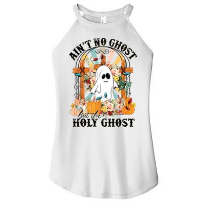 Aint No Ghost But The Holy Ghost Ghost Christian Halloween Women's Perfect Tri Rocker Tank