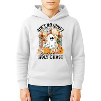 Aint No Ghost But The Holy Ghost Ghost Christian Halloween Kids Hoodie