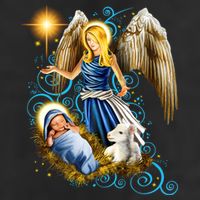 Angel With Baby Jesus 11oz C Handle Ceramic Mug