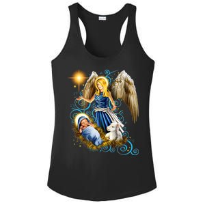 Angel With Baby Jesus Ladies PosiCharge Competitor Racerback Tank