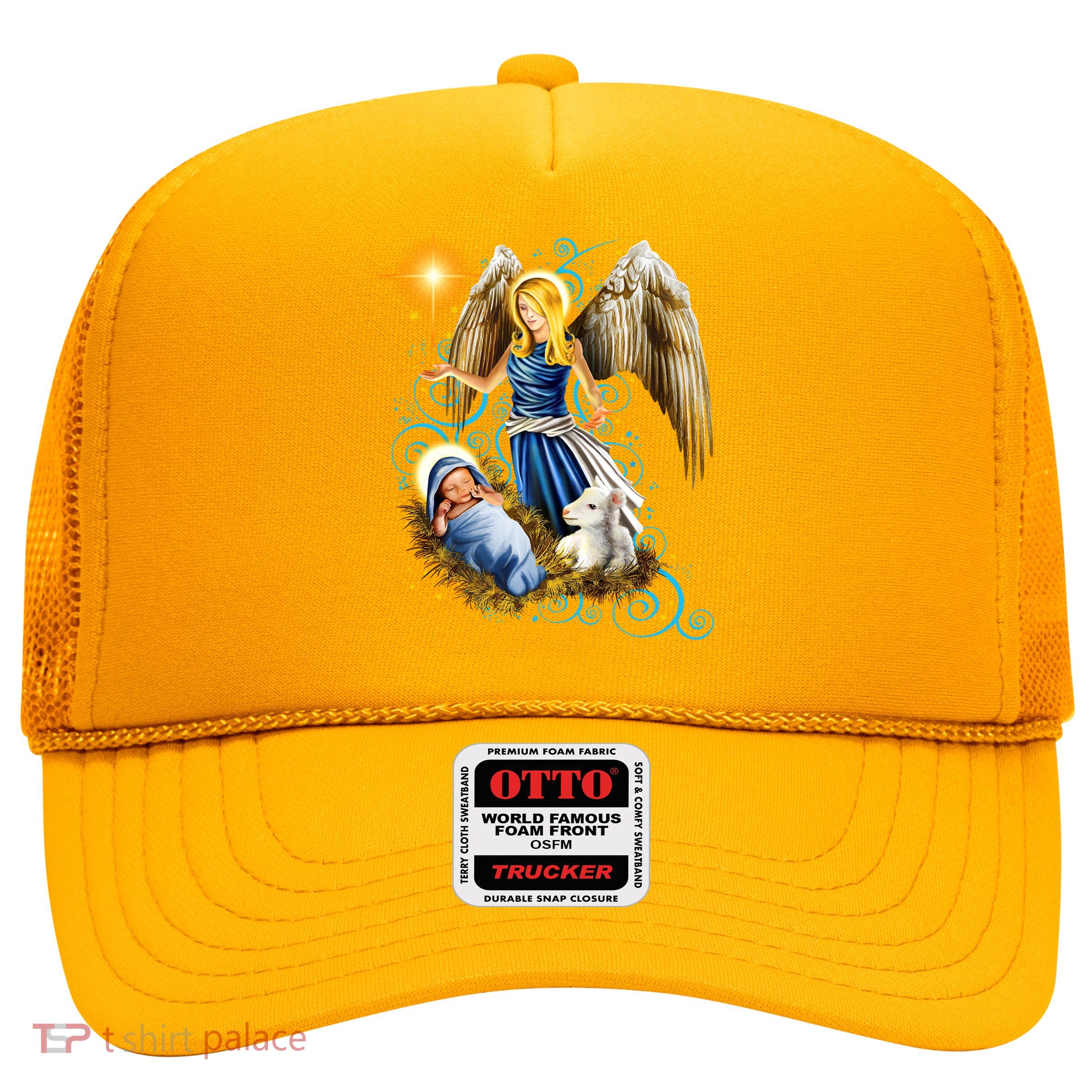 Angel With Baby Jesus Trucker Hat
