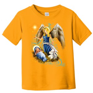 Angel With Baby Jesus Toddler T-Shirt