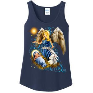 Angel With Baby Jesus Ladies Essential Tank