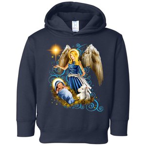 Angel With Baby Jesus Toddler Hoodie