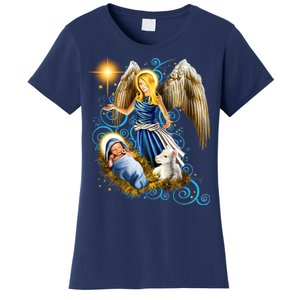 Angel With Baby Jesus Women's T-Shirt