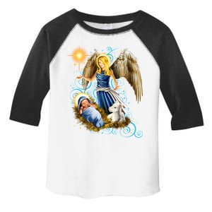 Angel With Baby Jesus Toddler Fine Jersey T-Shirt