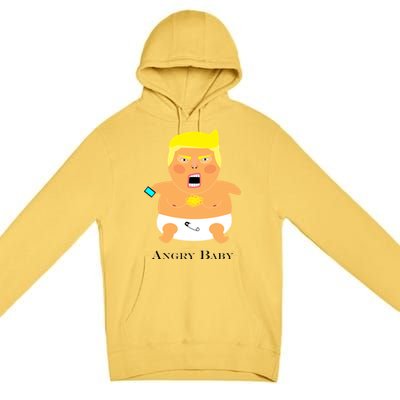 Angry Baby Trump Premium Pullover Hoodie