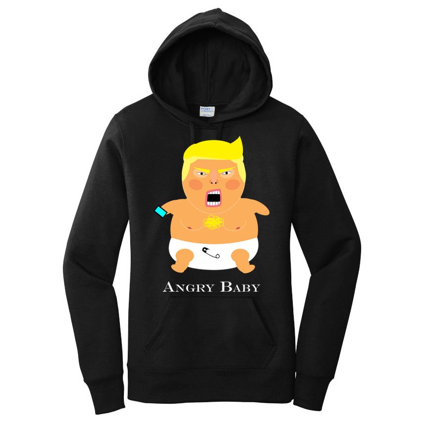 Angry Baby Trump Women's Pullover Hoodie