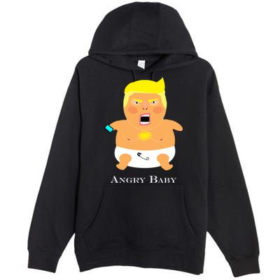 Angry Baby Trump Premium Pullover Hoodie