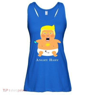Angry Baby Trump Ladies Essential Flowy Tank