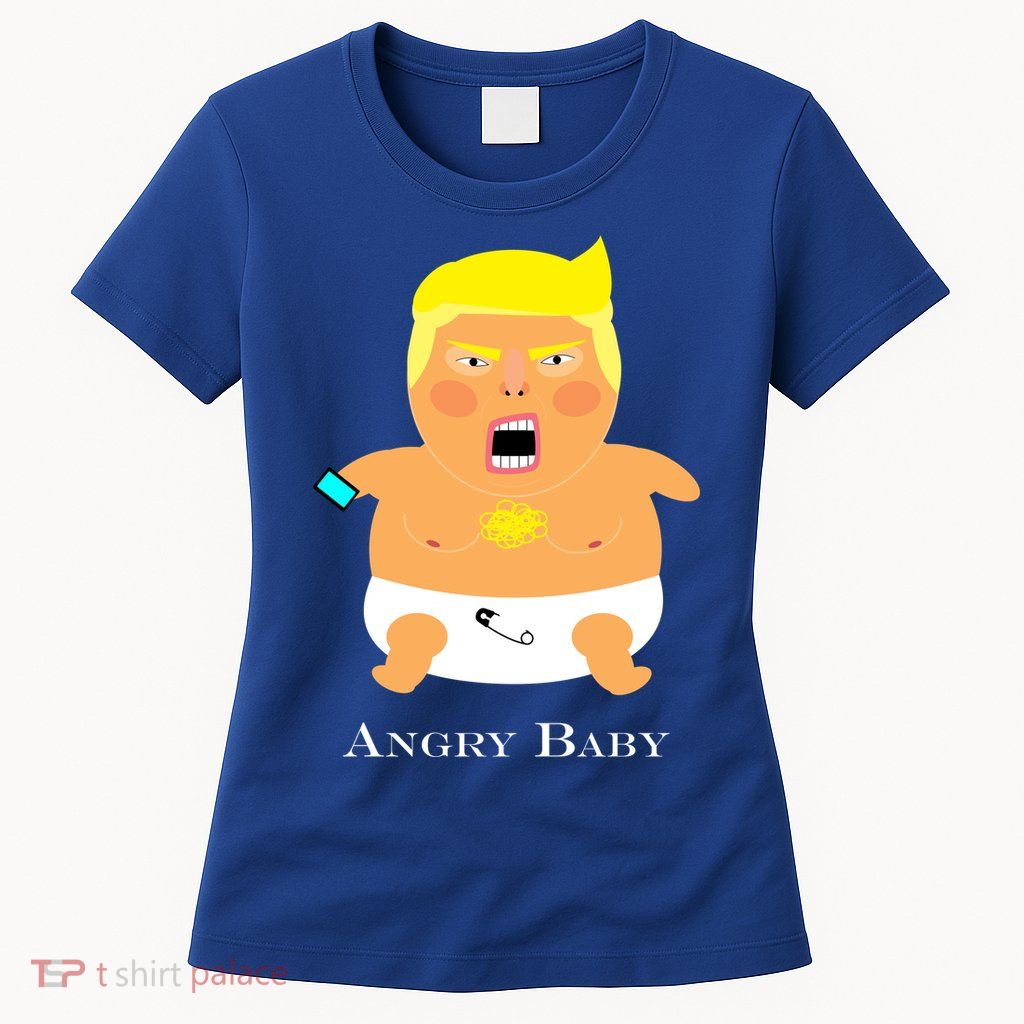 Angry Baby Trump Womens T-Shirt