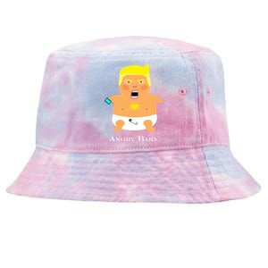 Angry Baby Trump Tie-Dyed Bucket Hat