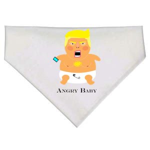 Angry Baby Trump USA-Made Doggie Bandana