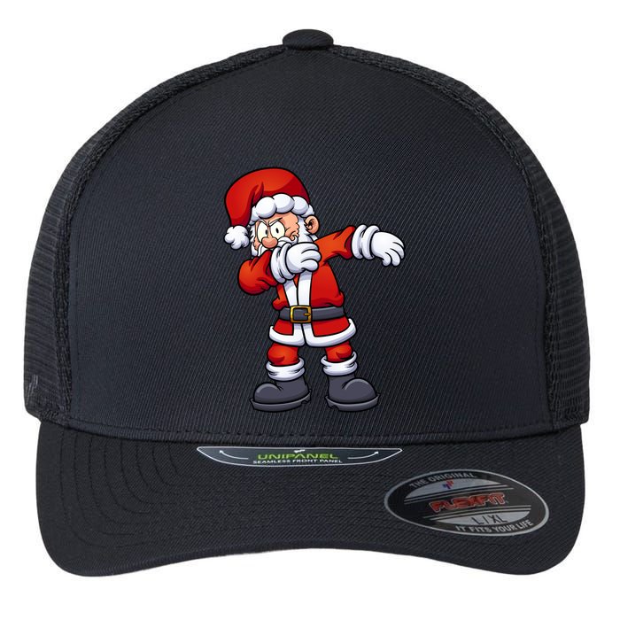 Angry Dabbing Santa Christmas Flexfit Unipanel Trucker Cap