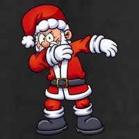 Angry Dabbing Santa Christmas Adult Drive Performance Visor