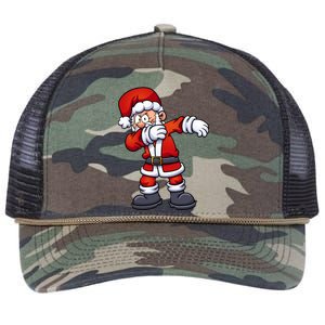 Angry Dabbing Santa Christmas Retro Rope Trucker Hat Cap