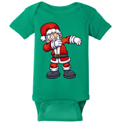 Angry Dabbing Santa Christmas Baby Bodysuit