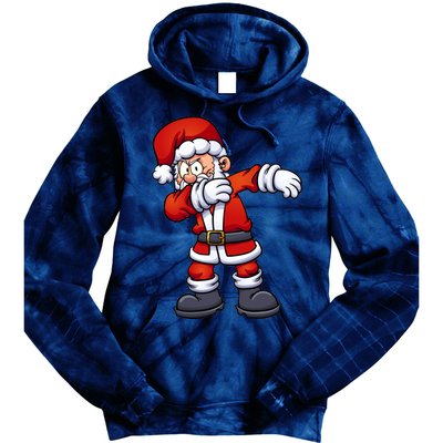 Angry Dabbing Santa Christmas Tie Dye Hoodie