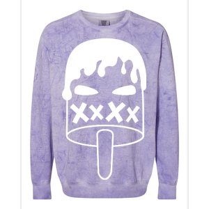 Angry Evil Ice Cream  Colorblast Crewneck Sweatshirt