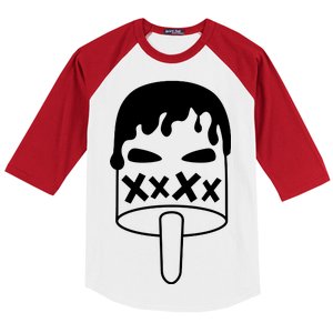 Angry Evil Ice Cream  Baseball Sleeve Shirt