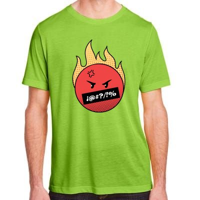 Angry Flaming Emoji Adult ChromaSoft Performance T-Shirt