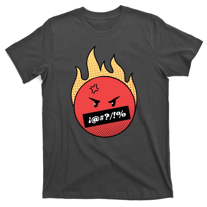 Angry Flaming Emoji T-Shirt