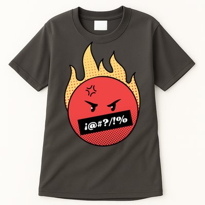 Angry Flaming Emoji Tall T-Shirt