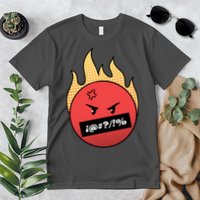 Angry Flaming Emoji Premium T-Shirt