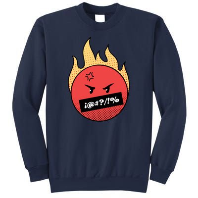 Angry Flaming Emoji Sweatshirt