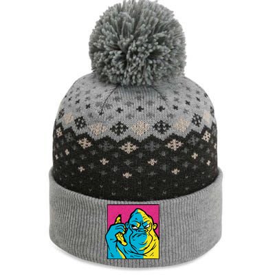 Angry Gorilla Banana The Baniff Cuffed Pom Beanie