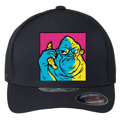 Angry Gorilla Banana Flexfit Unipanel Trucker Cap