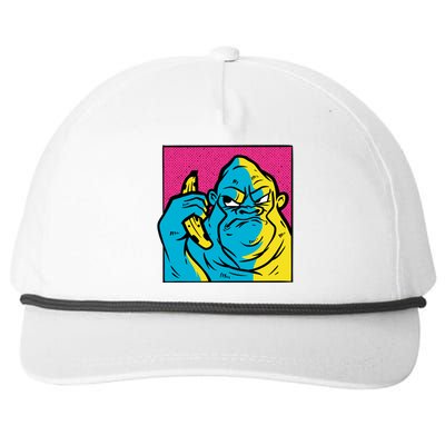 Angry Gorilla Banana Snapback Five-Panel Rope Hat