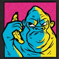 Angry Gorilla Banana Adult Drive Performance Visor