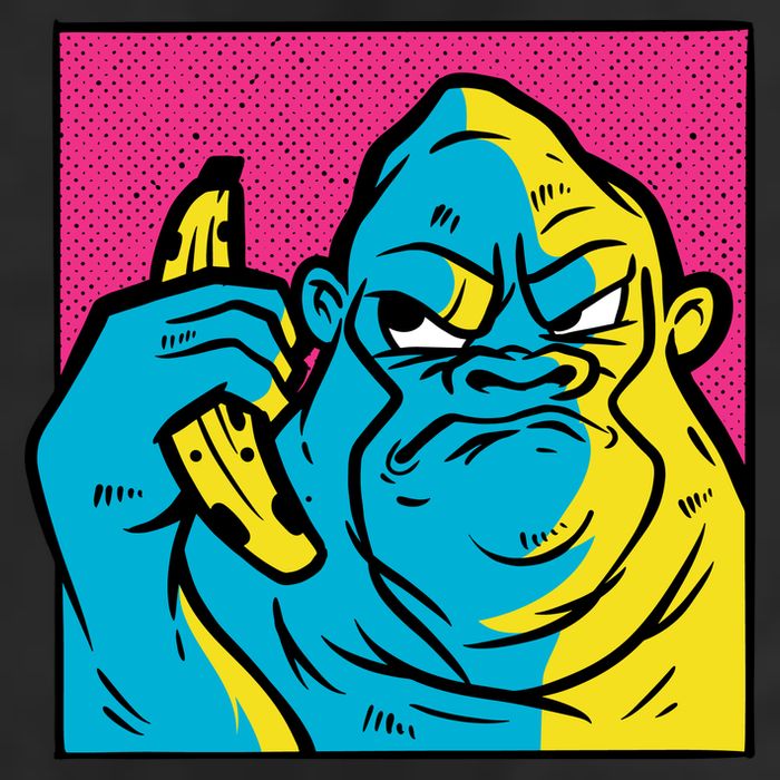 Angry Gorilla Banana Adult Drive Performance Visor