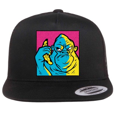 Angry Gorilla Banana Flatbill Hat