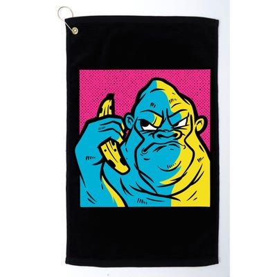 Angry Gorilla Banana Golf Towel