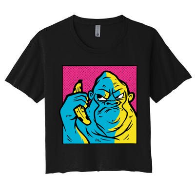 Angry Gorilla Banana Crop Top