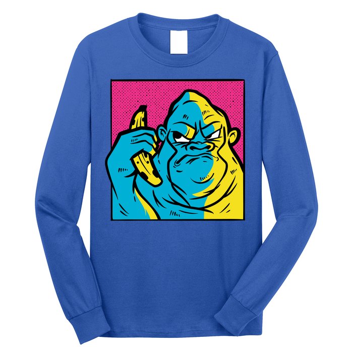 Angry Gorilla Banana Long Sleeve Shirt