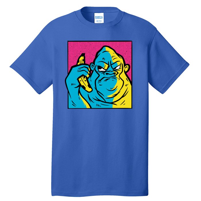 Angry Gorilla Banana Tall T-Shirt