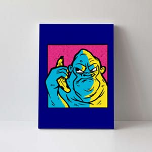 Angry Gorilla Banana Canvas