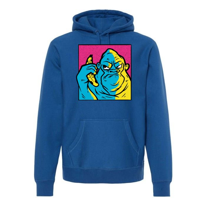 Angry Gorilla Banana Premium Hoodie